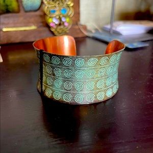 Handcrafted copper bracelet